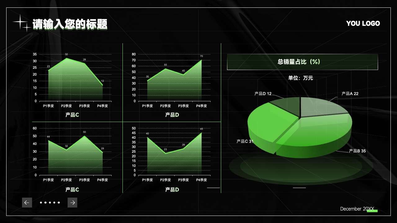 PPT模板  酸性风格工作总结汇报ppt模板