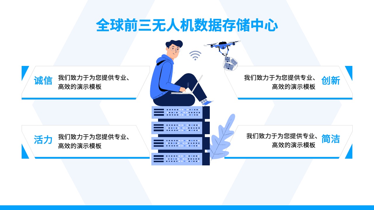 PPT模板  无人机送货企业介绍ppt模板