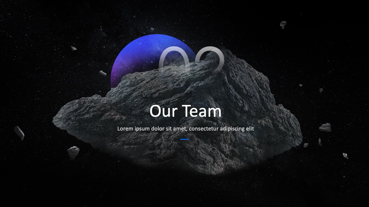 PPT模板  科技风创意星空宇宙主题星陨商务PPT模板免费下载
