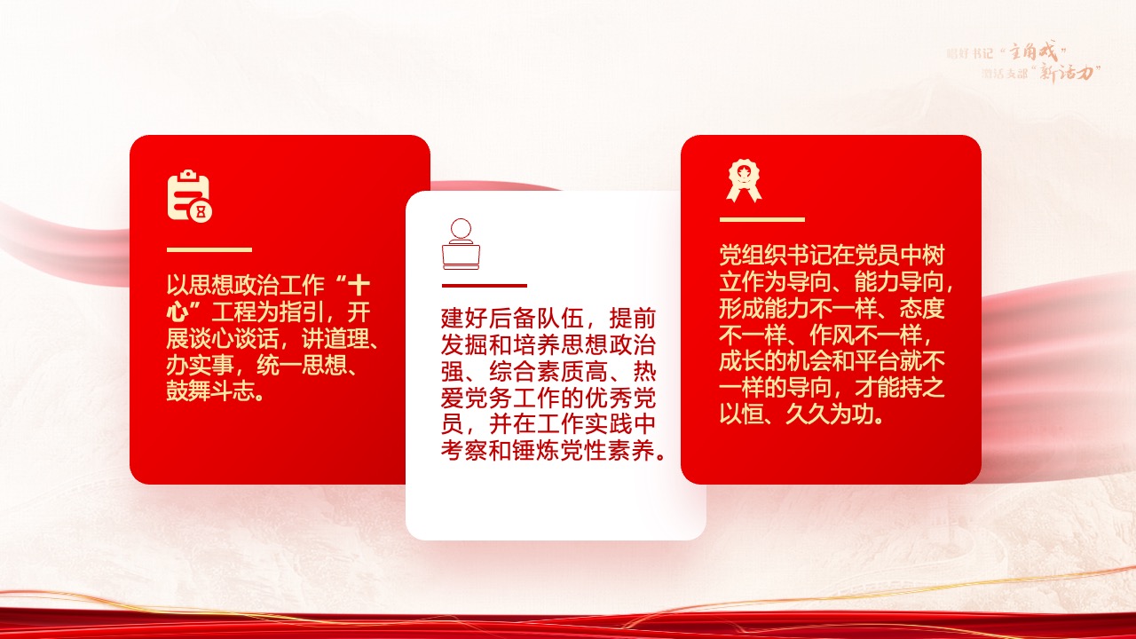 PPT模板  公司党委组织开展党组织书记党建述职评议PPT模板免费下载