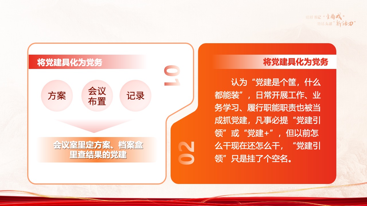 PPT模板  公司党委组织开展党组织书记党建述职评议PPT模板免费下载