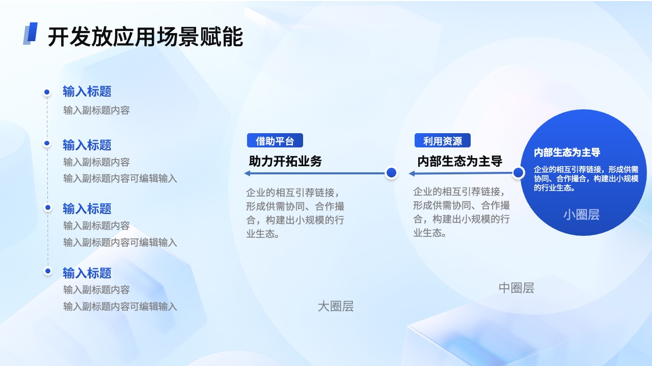 PPT模板  蓝色科技商务PPT模板免费下载