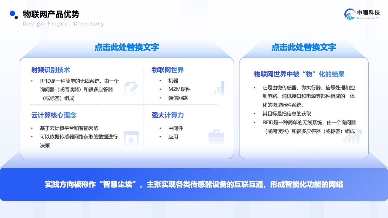 Flower Design PPT架构 PPT模板  企业物联网市场调研报告PPT模板免费下载