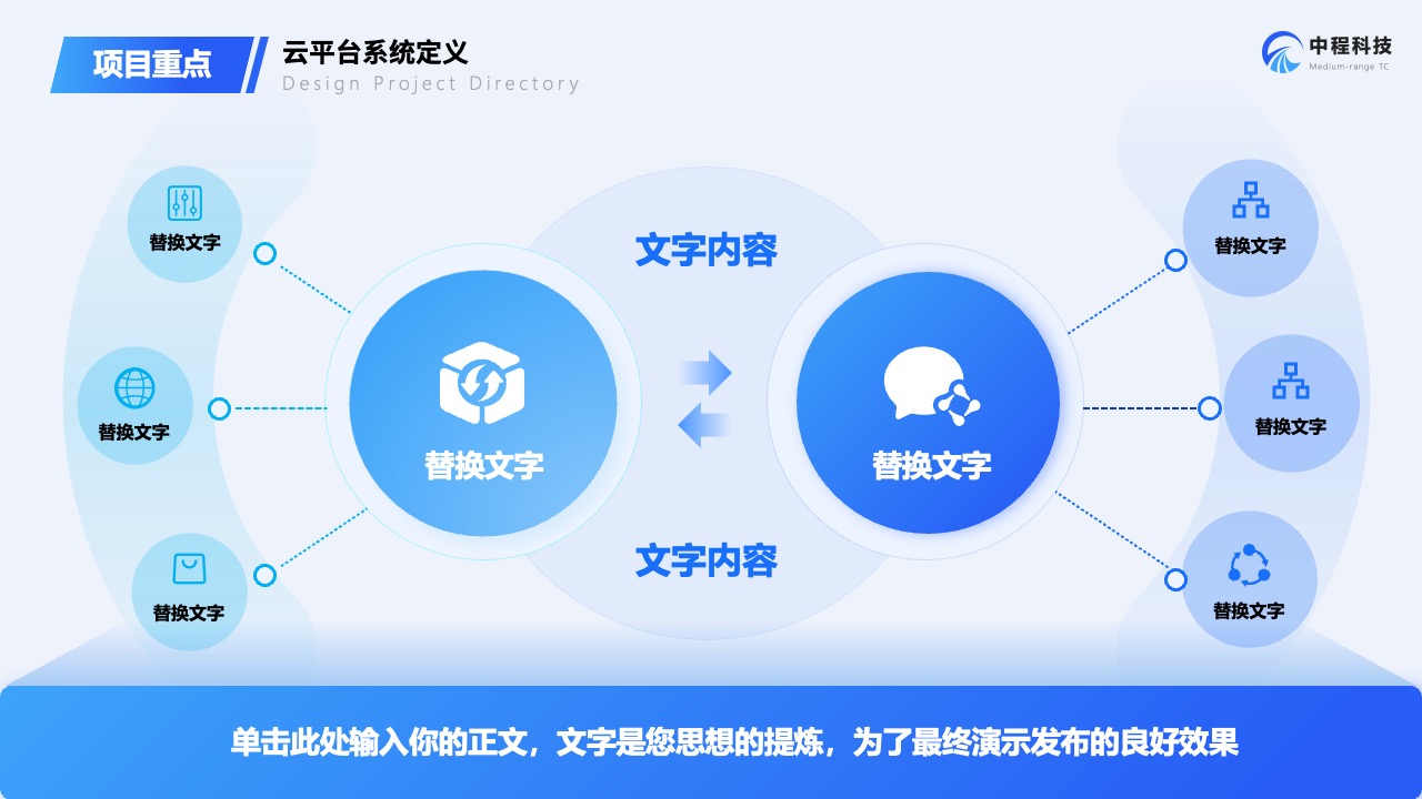 Flower Design PPT架构 PPT模板  企业云平台市场调研报告PPT模板免费下载
