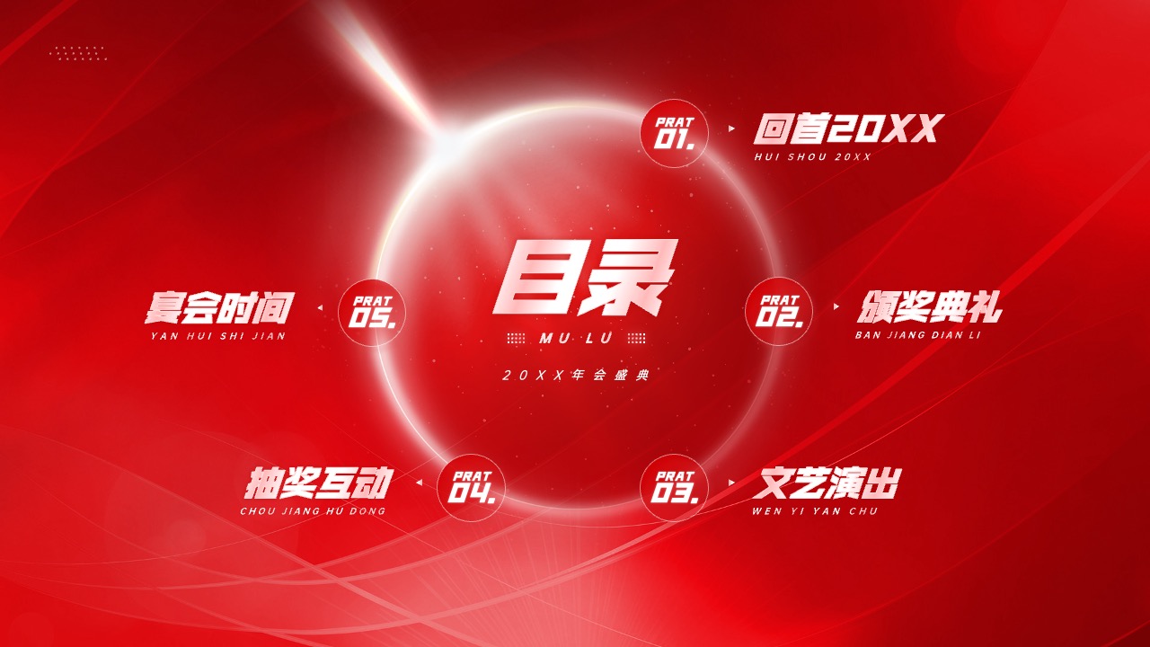 2024年会总结颁奖PPT模版 PPT模板 2024年会总结颁奖PPT模版