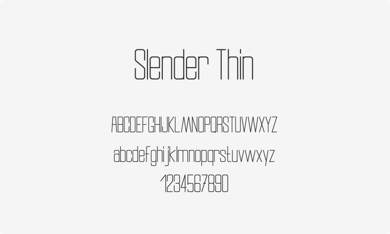 Slender Thin