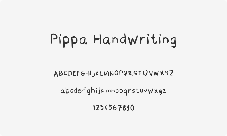 Pippa Handwriting