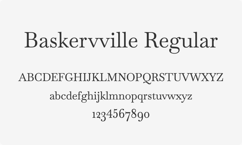 Baskervville Regular