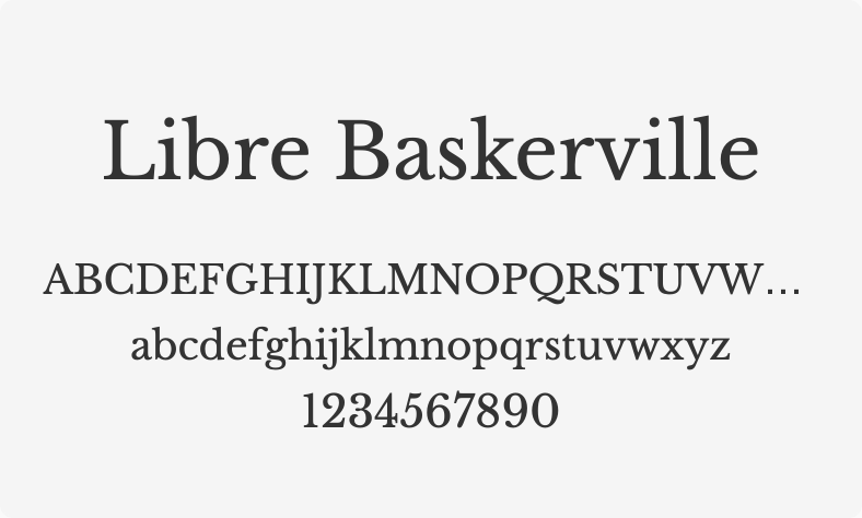 Libre Baskerville