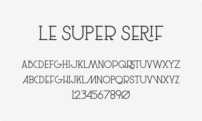 Le super serif
