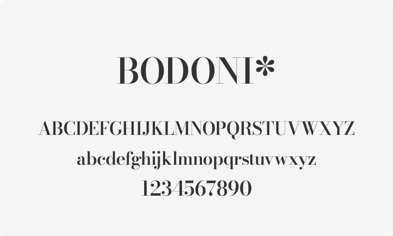 BODONI*