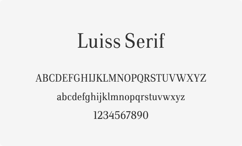 Luiss Serif