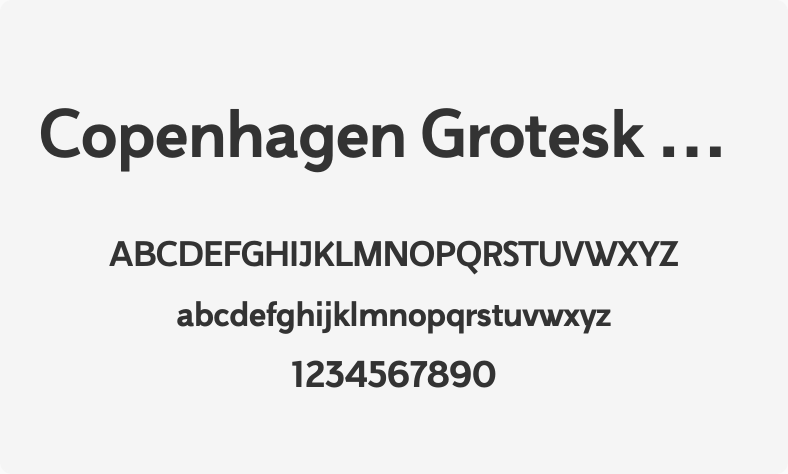 Copenhagen Grotesk Nova Bold