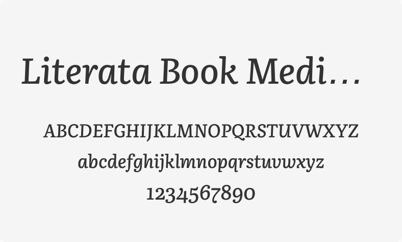 Literata Book MediumItalic