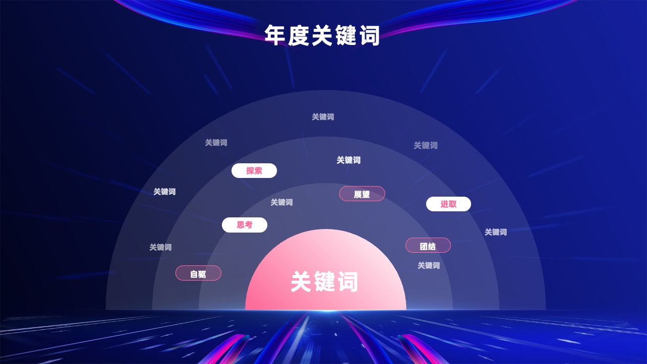 蓝色大气启航年会晚会PPT模版 PPT模板 蓝色大气启航年会晚会PPT模版