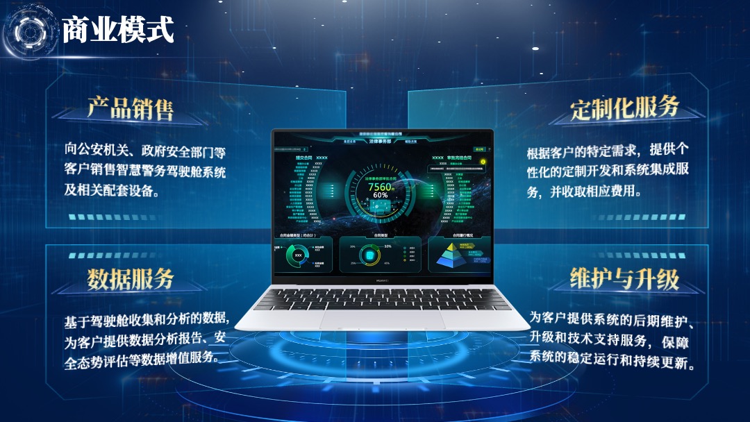 创赛风科技警智先锋PPT模板免费下载