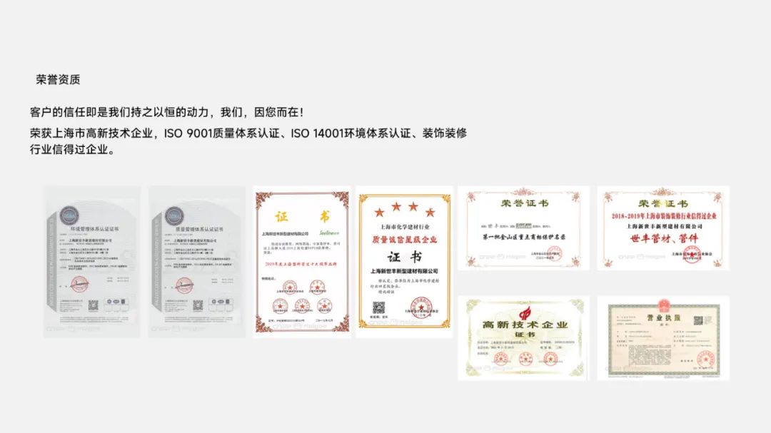 PPT教程  【复盘】给上海世丰新型建材做了一份企业介绍PPT，立体感撑起整个页面
