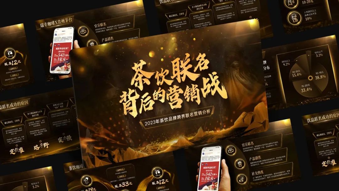 【复盘】年底绝招，这份茶饮品牌跨界联名营销分析PPT要燃爆了