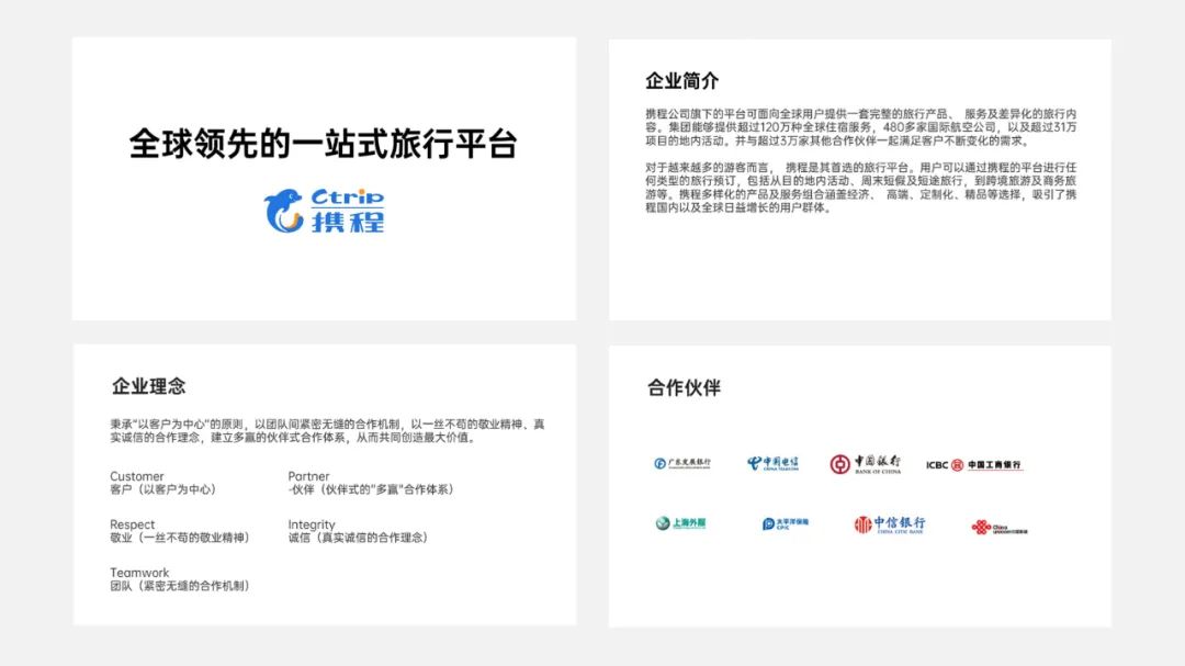PPT教程  【复盘】给携程旅行做了一份企业介绍PPT，看完心动了