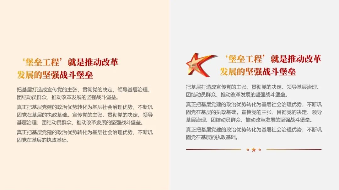 PPT教程  【复盘】修改了一份党政专题PPT，简直是举一反三