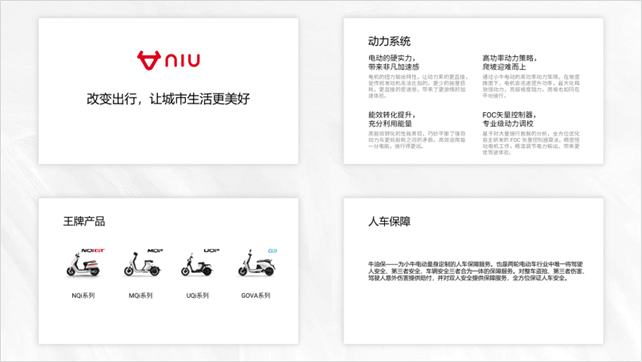 PPT教程  【复盘】我为小牛电动车做了一份超有质感的PPT