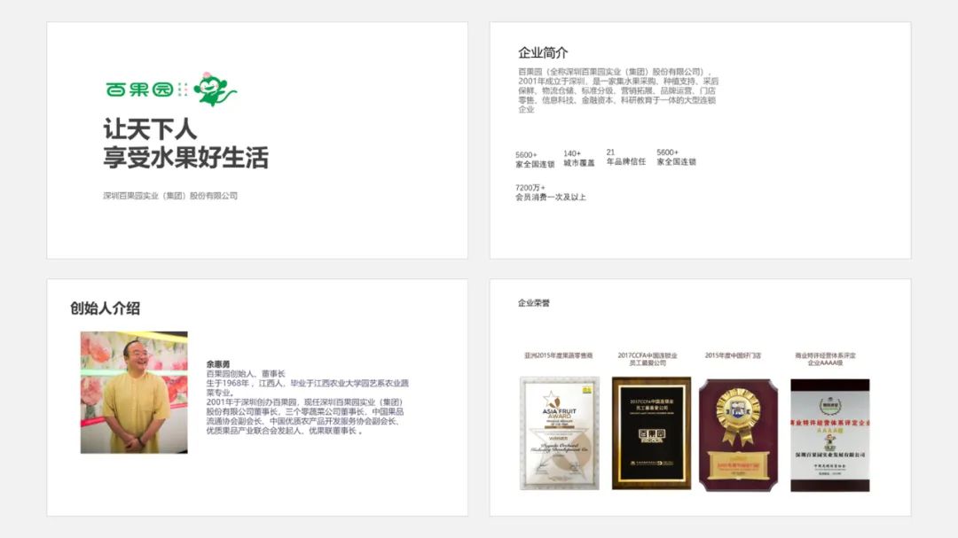 PPT教程  【复盘】给百果园做了一份品牌介绍PPT，logo绿真好看