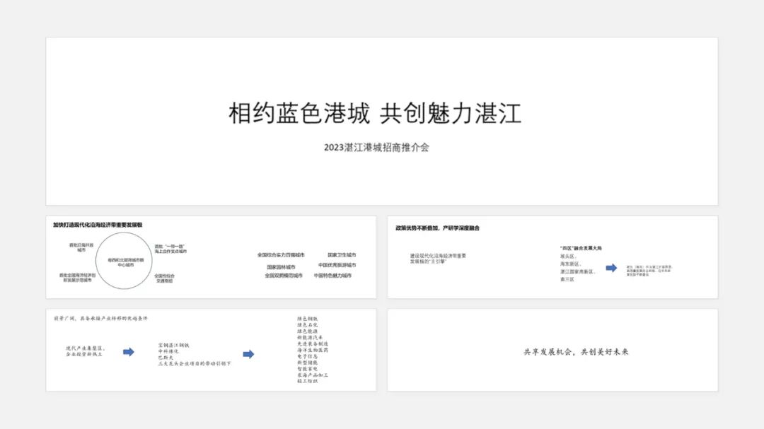 PPT教程  【复盘】给家乡做了一份招商推介会，宽屏真美