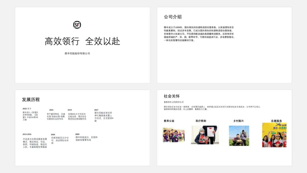 PPT教程  【复盘】给顺丰做了一份品牌介绍PPT，这场景感太爱了
