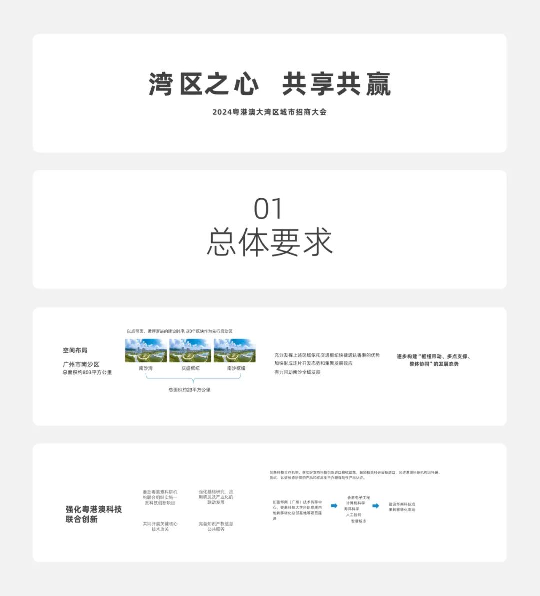 PPT教程  【复盘】不亏是港湾之心，这份粤港澳招商大会PPT真让人大开眼界