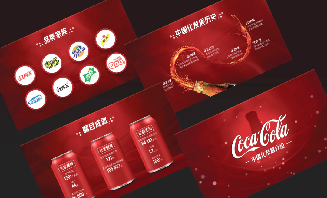 PPT教程  【复盘】给一位旁友，揭秘了可口可乐企业介绍PPT的设计思路