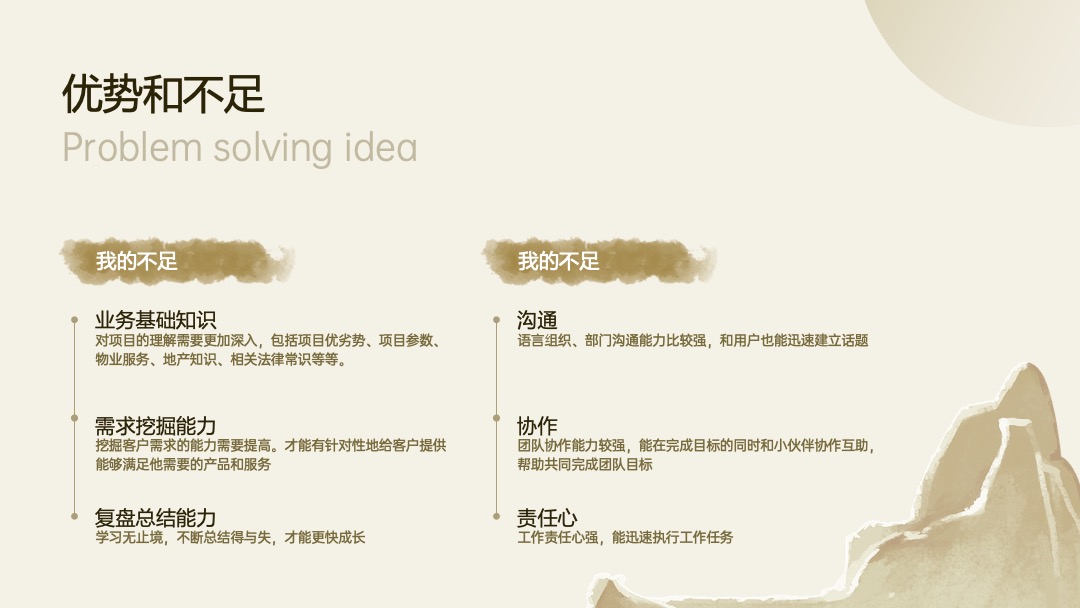 古风淡雅总结竞聘晋升述职PPT模版 PPT模板 古风淡雅总结竞聘晋升述职PPT模版