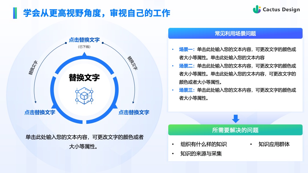 Flower Design PPT架构 PPT模板  企业营销案例分享科技风逻辑架构PPT模板免费下载