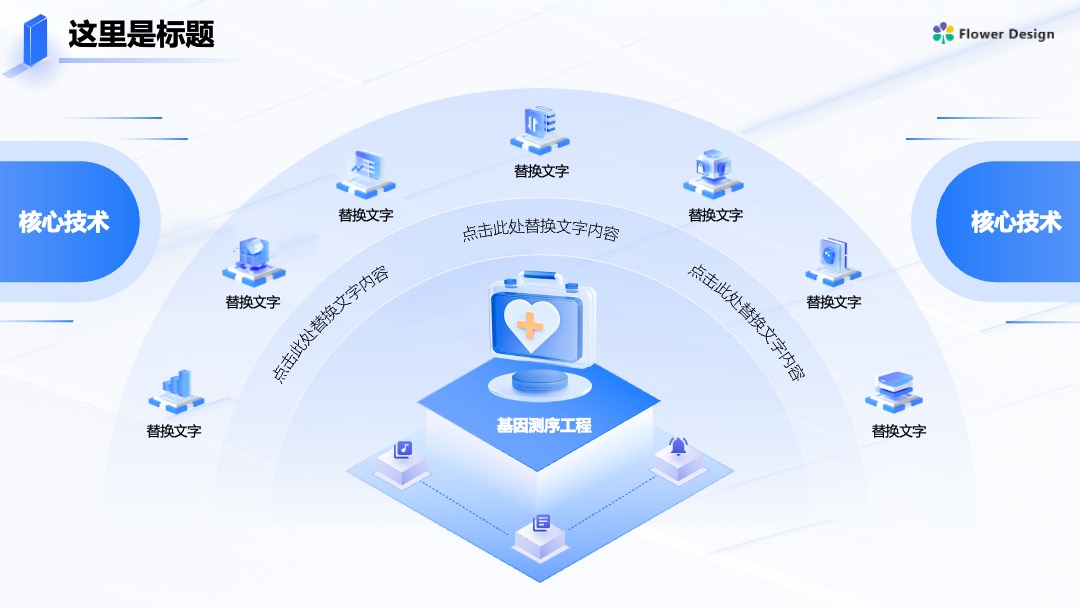 医疗智慧运营管理方案科技风逻辑图PPT模板免费下载 Flower Design PPT架构 PPT模板 医疗智慧运营管理方案科技风逻辑图PPT模板免费下载