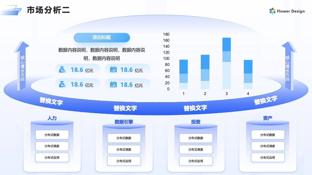 Flower Design PPT架构 PPT模板  科技风互联网产品企划书PPT模板免费下载