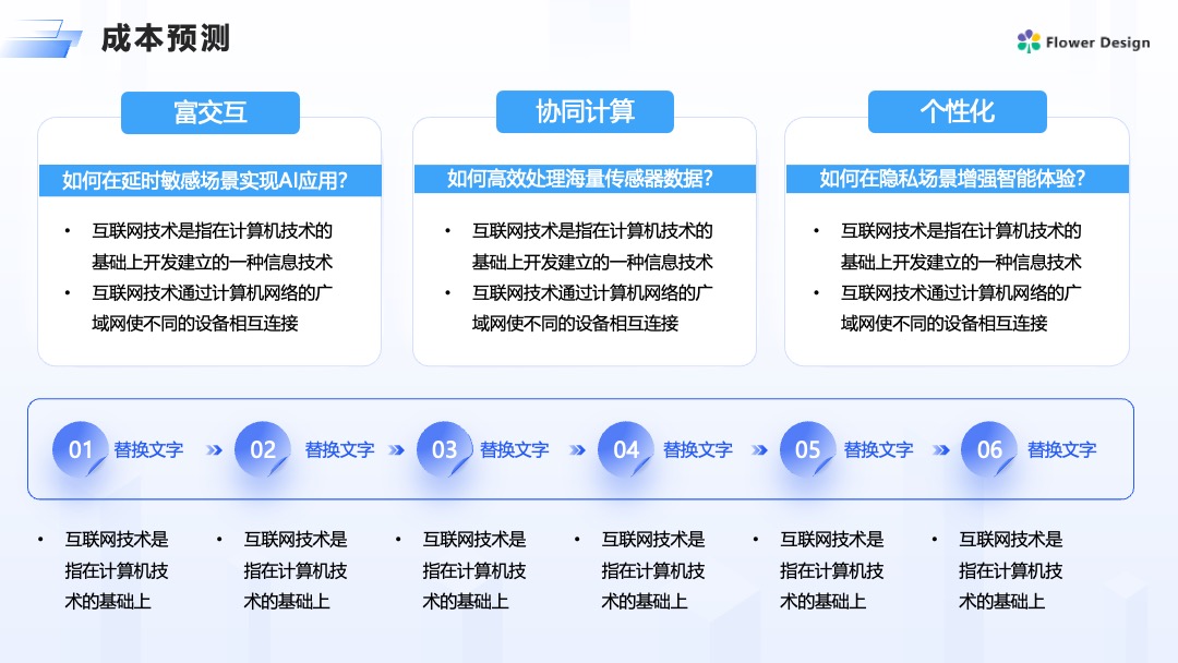 Flower Design PPT架构 PPT模板  科技风互联网产品企划书PPT模板免费下载