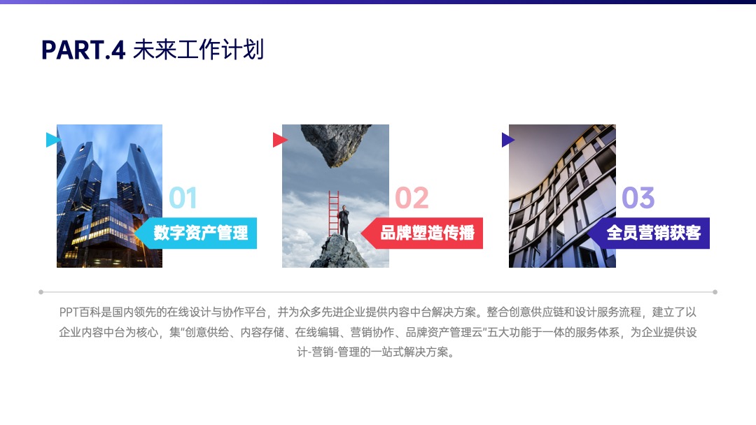 PPT模板  商务风高端大气总结汇报PPT模板免费下载