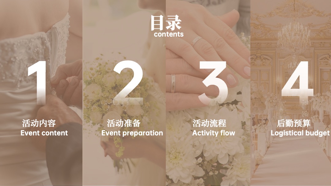 香槟色简约欧美风婚礼策划PPT模板免费下载 PPT模板 香槟色简约欧美风婚礼策划PPT模板免费下载