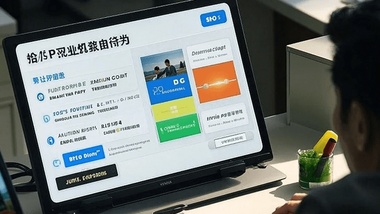 如何在PPT中使用图片创建动态信息图表