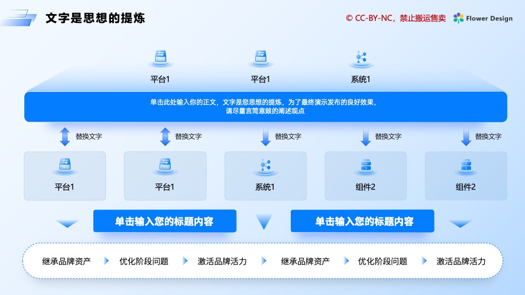 PPT模板  科技商务办公通用蓝色PPT模板免费下载