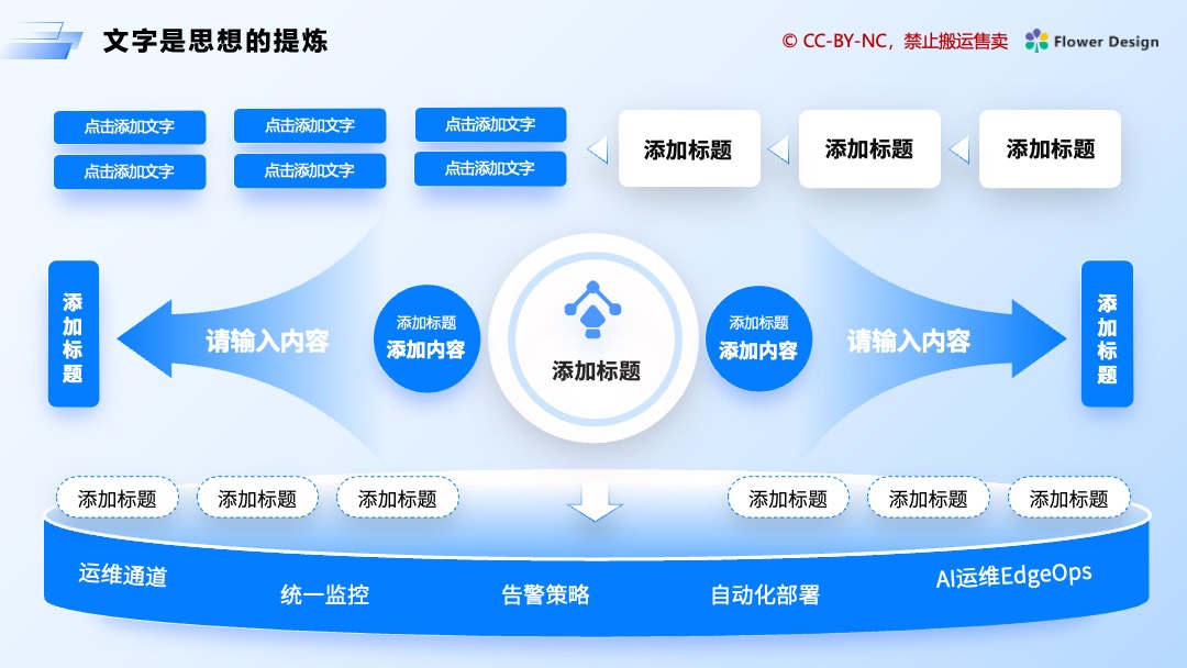 PPT模板  科技商务办公通用蓝色PPT模板免费下载