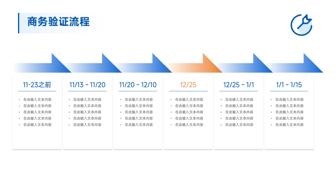 商务简约风时间轴排版设计PPT模板免费下载