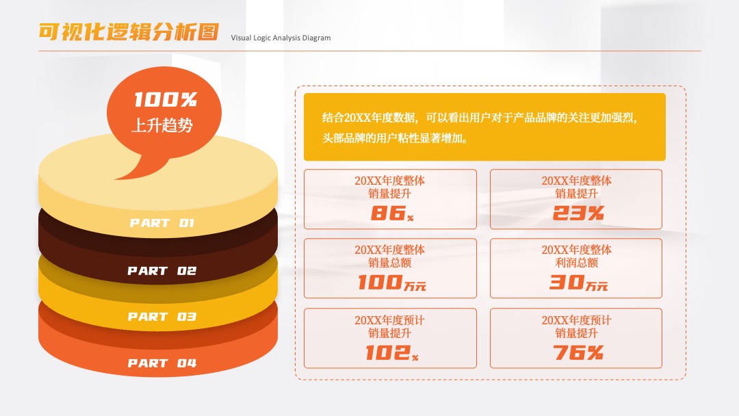 可视化逻辑分析图PPT模板免费下载 PPT架构 PPT模板 可视化逻辑分析图PPT模板免费下载