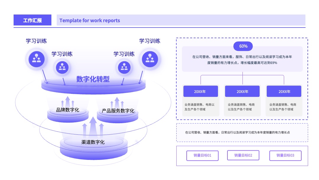 紫色商务工作汇报逻辑架构PPT模板免费下载 PPT架构 PPT模板 紫色商务工作汇报逻辑架构PPT模板免费下载