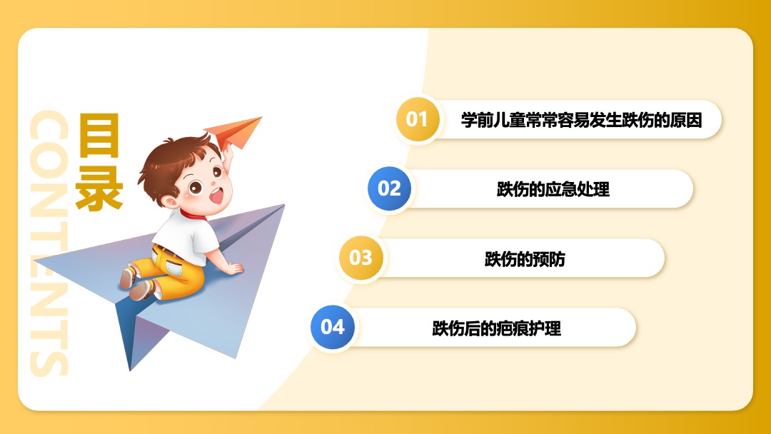 学前儿童跌伤的应急处理PPT模板免费下载 PPT模板 学前儿童跌伤的应急处理PPT模板免费下载