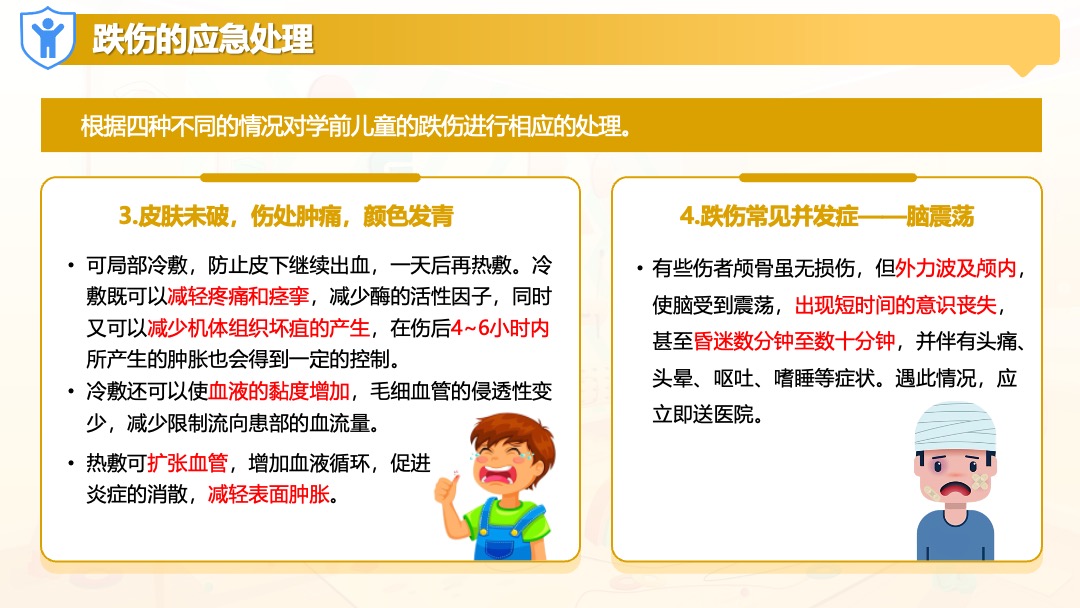 学前儿童跌伤的应急处理PPT模板免费下载 PPT模板 学前儿童跌伤的应急处理PPT模板免费下载