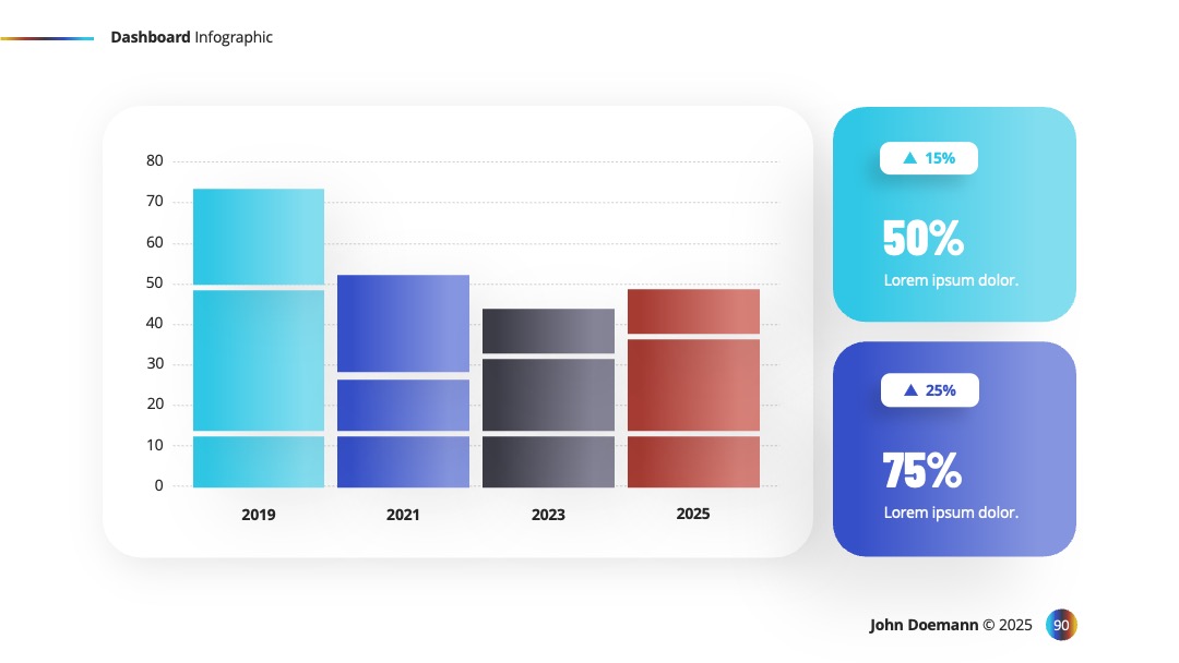 商业报告分层数据图表展示PPT模板免费下载