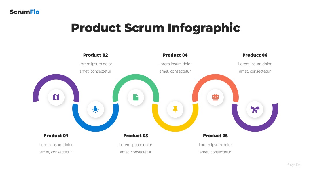 ScrumMaster信息图PPT模板免费下载