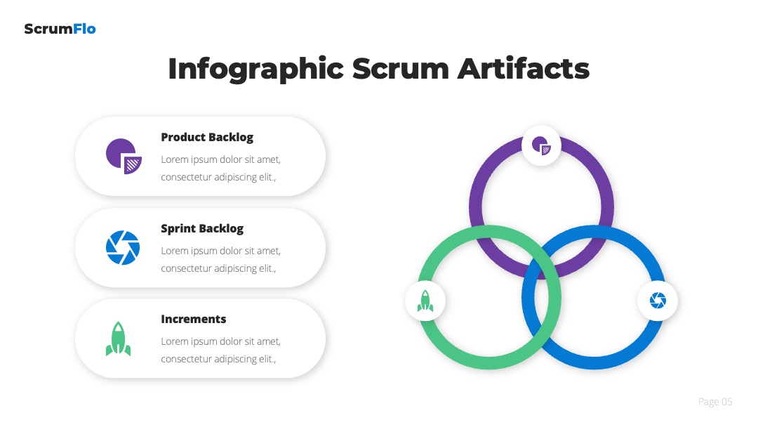 产品Scrum信息图PPT模板免费下载