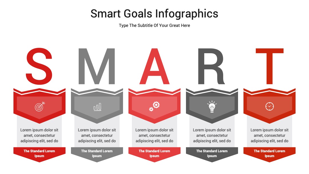 SMART目标拆解说明PPT模板免费下载