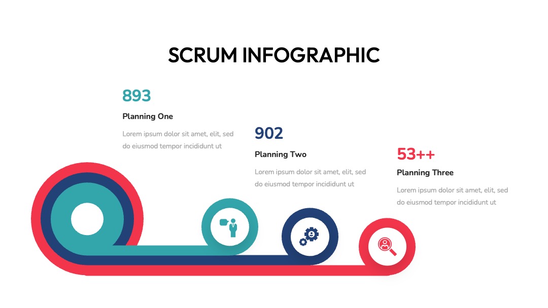 项目管理Scrum规划数据展示PPT模板免费下载